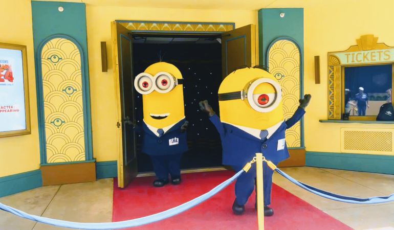 Tire foto com os Minions